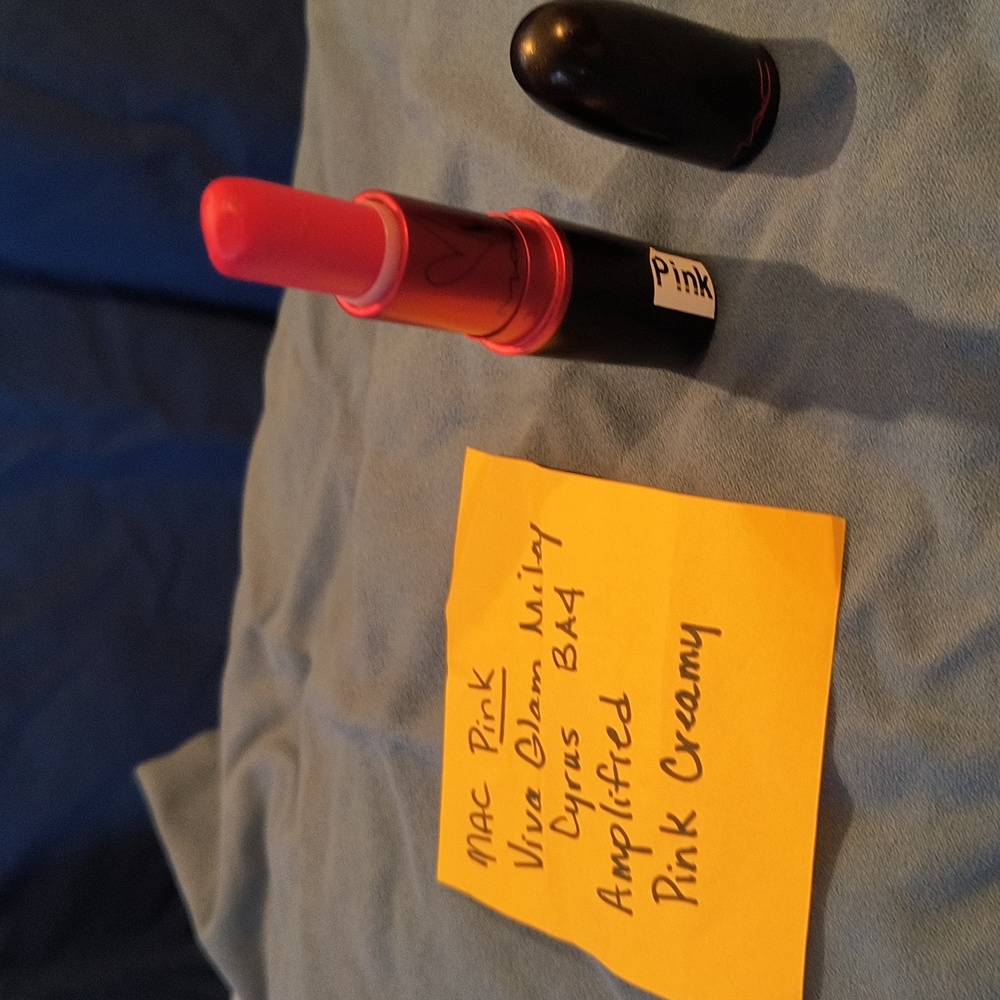 MAC Viva Glam Miley Cyrus Signature Used Pink Amplified BA4 Lipstick 💄Rare